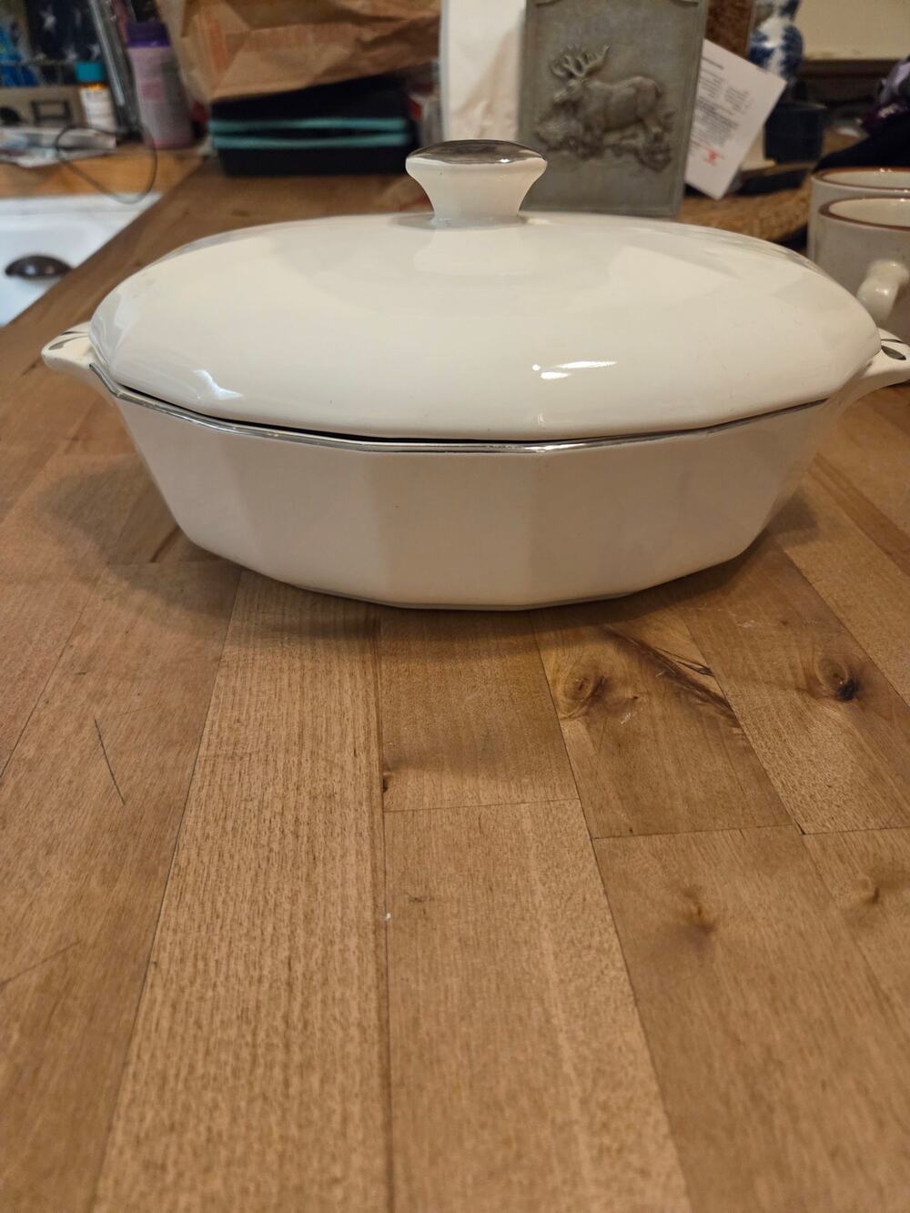 Vintage Harkerware Heritance Lidded Casserole Dish